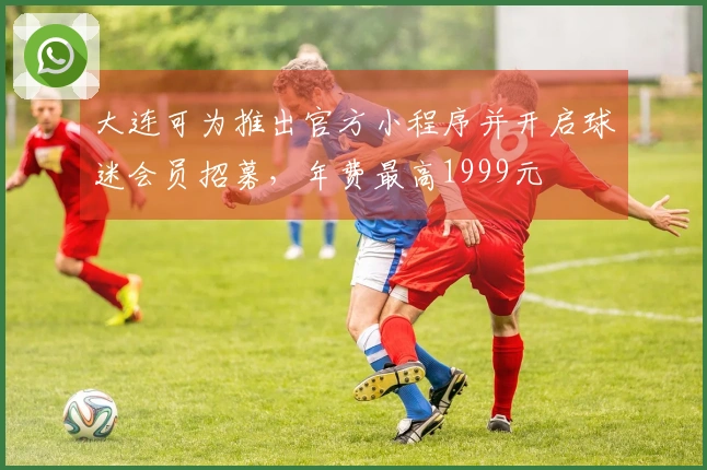 大连可为推出官方小程序并开启球迷会员招募，年费最高1999元
